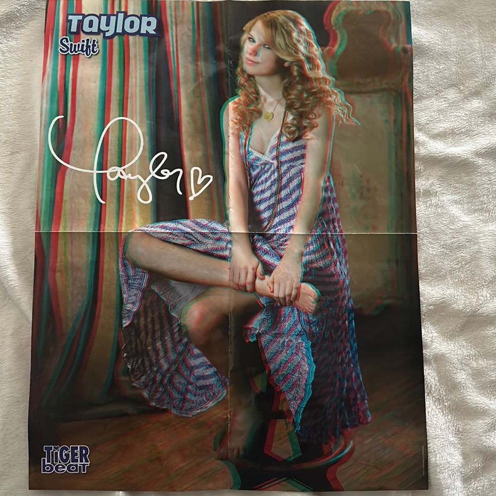 Taylor Swift and Jonas Brothers 3D double sided Tiger Beat poster 🎶